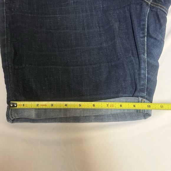 Levi’s Blue Dark Wash Cotton Blend Classic Denim Bermuda Womens Shorts Size 18W - Picture 14 of 14